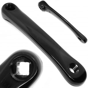 2K KORBA LEWA NA KWADRAT ALUMINIOWA CZARNA 170mm