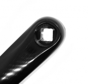 2K KORBA LEWA NA KWADRAT ALUMINIOWA CZARNA 170mm