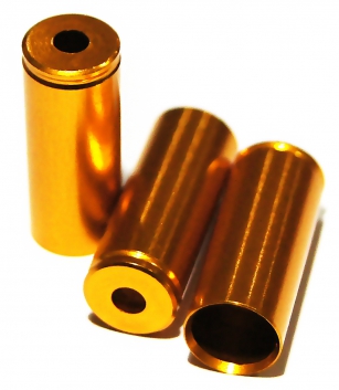 PROX KOŃCÓWKA PANCERZA PRZERZUTKI 4mm ALU ZŁOTA 