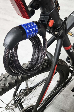 2K ZAPIĘCIE ROWEROWE NA SZYFR 10x1500mm CZARNE