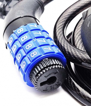 2K ZAPIĘCIE ROWEROWE NA SZYFR 10x1500mm CZARNE