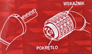 2K ZAPIĘCIE ROWEROWE NA SZYFR 10x1500mm CZARNE