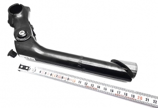 WSPORNIK KIEROWNICY REGULOWANY ALUMINIOWY CZARNY POŁYSK ø25,4mm