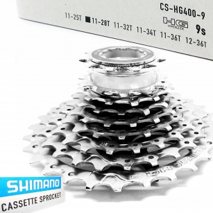 SHIMANO CS-HG400-9 KASETA ZĘBATEK SREBRNA 9rz 11-28T ALIVIO