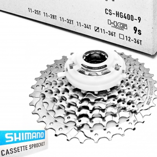 SHIMANO CS-HG400-9 KASETA ZĘBATEK SREBRNA 9rz 11-36T ALIVIO