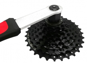 BIKE-HAND YC-126-2A ŚCIĄGACZ Z RĄCZKĄ DO KASET I TARCZ HAMULCA