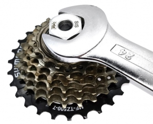 CYCLUS 43015 KLUCZ ŚCIĄGACZ DO WOLNOBIEGÓW - SREBRNY