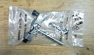 BIKE-HAND YC-329 KLUCZ SKUWACZ ROZKUWACZ ŁAŃCUCHA Z BLOKADĄ PŁYTKI