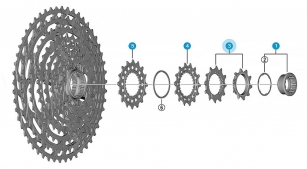 SHIMANO ZĘBATKA KORONKA DO KASET 12S XTR XT SLX DEORE 10T+12T CS-M9101 2szt.