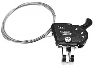 DŻWIGNIA 3-BIEGI MANETKA PIASTY TYŁ SRAM T3, SACHS SPECTRO, STURMEY, ARCHER