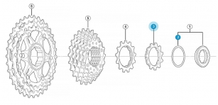 SHIMANO ZĘBATKA KORONKA 11T DO KASET SLX 10rz CS-HG81-10