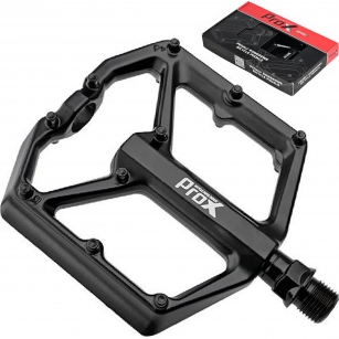 PROX STIG 07 PEDAŁY PLATFORMOWE ALUMINIOWE CZARNE MASZYNOWE Z PINAMI